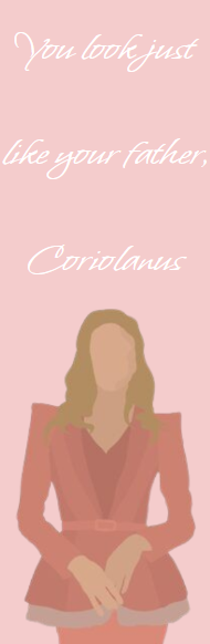Coriolanus — handmade bookmark